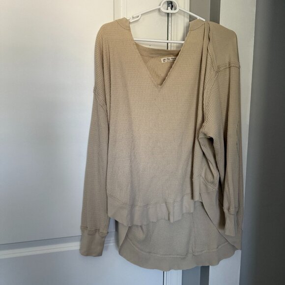 Free People | Tops | Free People Waffle Long Sleeve | Size SMALL - Picture 1 of 3